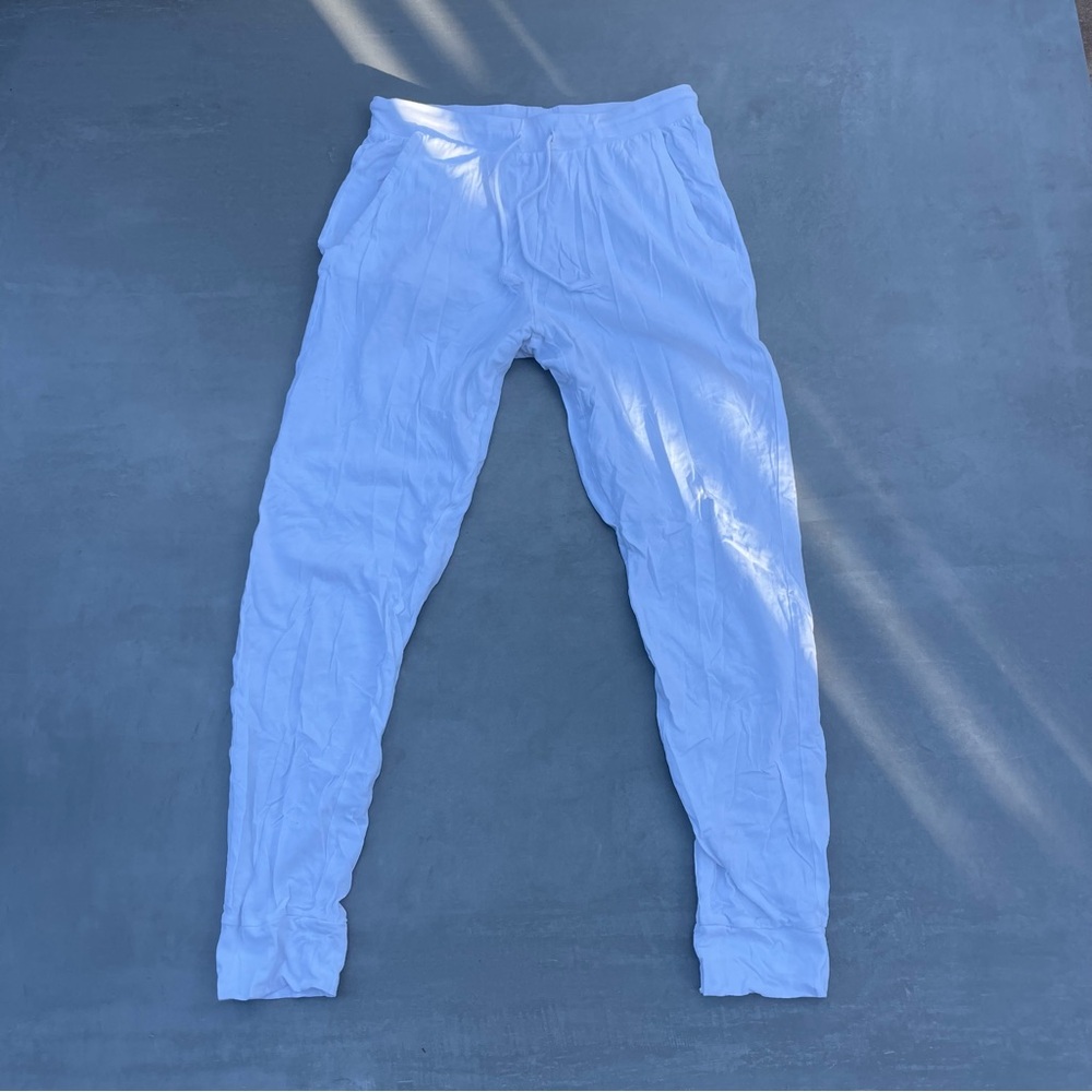 Natural skin Organic white organic cotton joggers